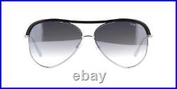 Tom Ford SABINE-02 TF606 18B Shiny Rhodium Mirror Sunglasses Sonnenbrille 60mm