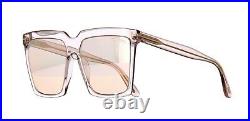 Tom Ford SABRINA-02 FT 0764 Transparent Grey/Pink Gold Mirror (20Z) Sunglasses