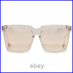 Tom Ford Sabrina Grey Mirror Square Ladies Sunglasses FT0764 20Z 58