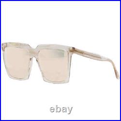 Tom Ford Sabrina Grey Mirror Square Ladies Sunglasses FT0764 20Z 58