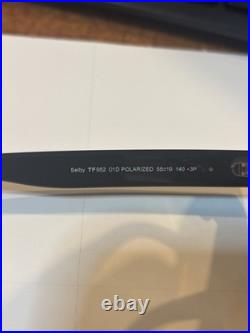 Tom Ford Selby TF952 01D Sunglasses Women's Shiny Black/Polarized Smoke 55mm