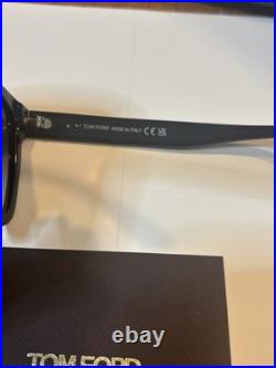Tom Ford Selby TF952 01D Sunglasses Women's Shiny Black/Polarized Smoke 55mm