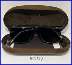 Tom Ford Shelton Mens Black Polarized Sunglasses TF 679 01E New