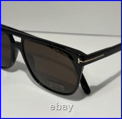 Tom Ford Shelton Mens Black Polarized Sunglasses TF 679 01E New