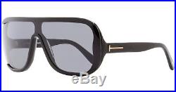 Tom Ford Shield Sunglasses TF559 Porfirio-02 01A Shiny Black/Gold 0mm FT0559 01A