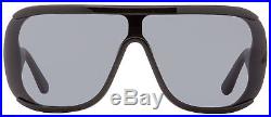 Tom Ford Shield Sunglasses TF559 Porfirio-02 01A Shiny Black/Gold 0mm FT0559