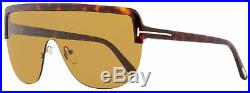 Tom Ford Shield Sunglasses TF560 Angus-02 54E Havana/Gold 0mm FT0560