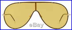 Tom Ford Shield Sunglasses TF671 Mack 48E Brown/Gold 137mm FT0671