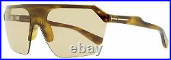 Tom Ford Shield Sunglasses TF797 Razor 55E Anber Havana 0mm FT0797