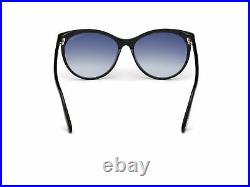 Tom Ford Shiny Black & Gradient Smoke Round Sunglasses FT0787-5901B