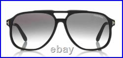 Tom Ford Shiny Black/Gray Gradient FT 0753 01B Raoul Unisex Sunglasses