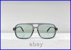 Tom Ford Shiny Gray Frame Aviator Sunglasses 60 18-140