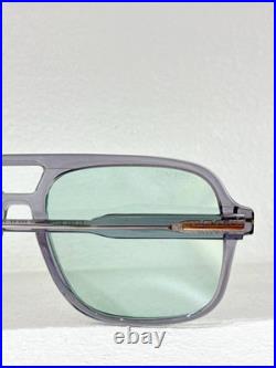 Tom Ford Shiny Gray Frame Aviator Sunglasses 60 18-140