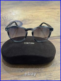 Tom Ford Shiny Striped Grey/Grey Sunglasses