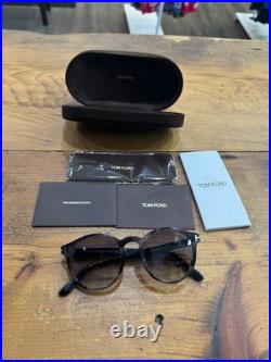 Tom Ford Shiny Striped Grey/Grey Sunglasses