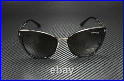 Tom Ford Simona FT0717 01A Shiny Black Smoke 57 mm Women's Sunglasses