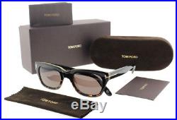 Tom Ford Snowdon FT0237 TF 237 05J 52mm Black Havana Brown Men Women Sunglasses