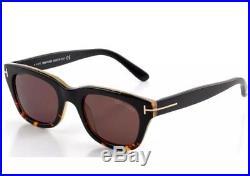 Tom Ford Snowdon FT0237 TF 237 05J 52mm Black Havana Brown Men Women Sunglasses