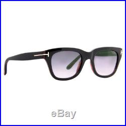Tom Ford Snowdon TF 237 05B 52mm Black/Gray Square Sunglasses