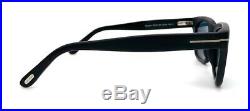 Tom Ford Snowdon TF0237 05V Matte Black / Blue 52mm Sunglasses FT0237