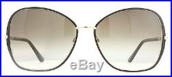 Tom Ford Solange TF319 28F Brown/Light Gold Women's Soft Square Sunglasses