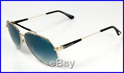 Tom Ford Sonnenbrille Rick Sunglasses TF378/S 28W Metall Gold Pilot Verlauf