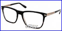 Tom Ford Square Optical Glasses Frame Shiny Black Grey Horn Rose Gold 5351 005