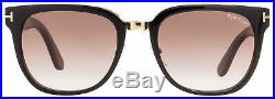 Tom Ford Square Sunglasses TF290 Rock 01F Black/Gold 55mm FT0290