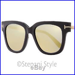 Tom Ford Square Sunglasses TF436 Tracy 01C Black/Gold 53mm FT0436