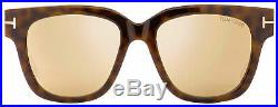 Tom Ford Square Sunglasses TF436 Tracy 56G Havana/Gold/Gray 53mm FT0436