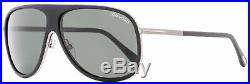 Tom Ford Square Sunglasses TF462 Chris 02N Matte Black/Ruthenium 62mm FT0462