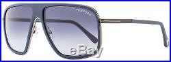 Tom Ford Square Sunglasses TF463 Quentin 92W Matte Navy Blue FT0463