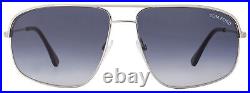 Tom Ford Square Sunglasses TF467 Justin 17W Palldium/Black FT0467