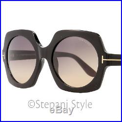 Tom Ford Square Sunglasses TF535 Sofia 01B Black/Gold 57mm FT0535
