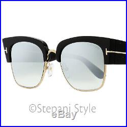 Tom Ford Square Sunglasses TF554 Dakota-02 01C Black/Gold 55mm FT0554