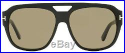 Tom Ford Square Sunglasses TF630 Bachardy-02 01J Shiny Black 61mm FT0630