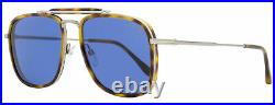 Tom Ford Square Sunglasses TF665 Huck 53V Ruthenium/Blonde Havana 58mm FT0665