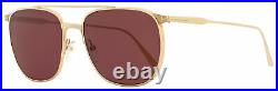 Tom Ford Square Sunglasses TF692 Kip 28S Gold 58mm FT0692