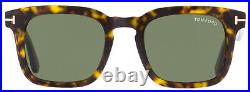 Tom Ford Square Sunglasses TF751 Dax 52N Dark Havana 50mm FT0751