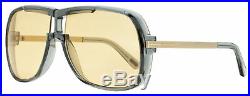 Tom Ford Square Sunglasses TF800 Caine 20E Gray/Gold 62mm FT0800
