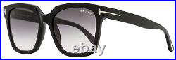 Tom Ford Square Sunglasses TF952 Selby 01B Black 55mm FT0952