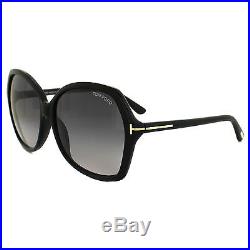 Tom Ford Sunglasses 0328 Carola 01B Shiny Black Grey Gradient
