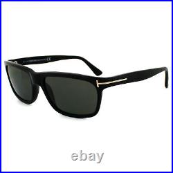 Tom Ford Sunglasses 0337 Hugh 01N Shiny Black Green Polarized