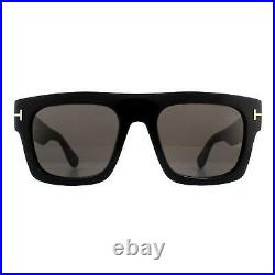 Tom Ford Sunglasses 0711 Fausto 01A Shiny Black Smoke Gray