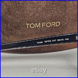 Tom Ford Sunglasses 2012 Vintage Black Gold Square Alicia TF 275 01F 301024