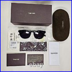 Tom Ford Sunglasses Ansel Black Glossy Square FT 0858-N TF 858-N 01A 53mm