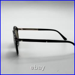 Tom Ford Sunglasses Araki TF1184 01A Black Round Frame Gray Lenses 52-20-140 New