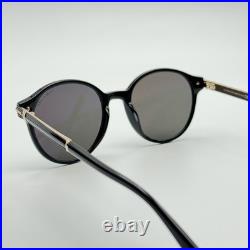 Tom Ford Sunglasses Araki TF1184 01A Black Round Frame Gray Lenses 52-20-140 New