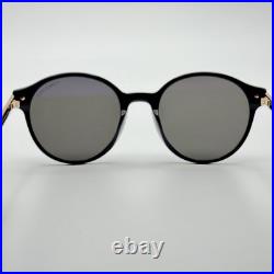 Tom Ford Sunglasses Araki TF1184 01A Black Round Frame Gray Lenses 52-20-140 New