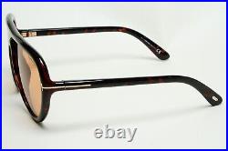 Tom Ford Sunglasses Arizona Brown Tortoise Teardrop Unisex FT0769 TF 769 52E